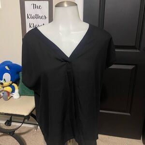 Ann Taylor Classic Black Short Sleeve Top